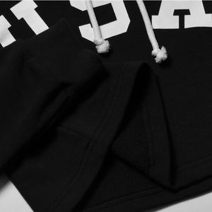 YINGWIN Gothic Crop Top Hoodie Damen - Reflektierender Punk Pullover Mit Kette